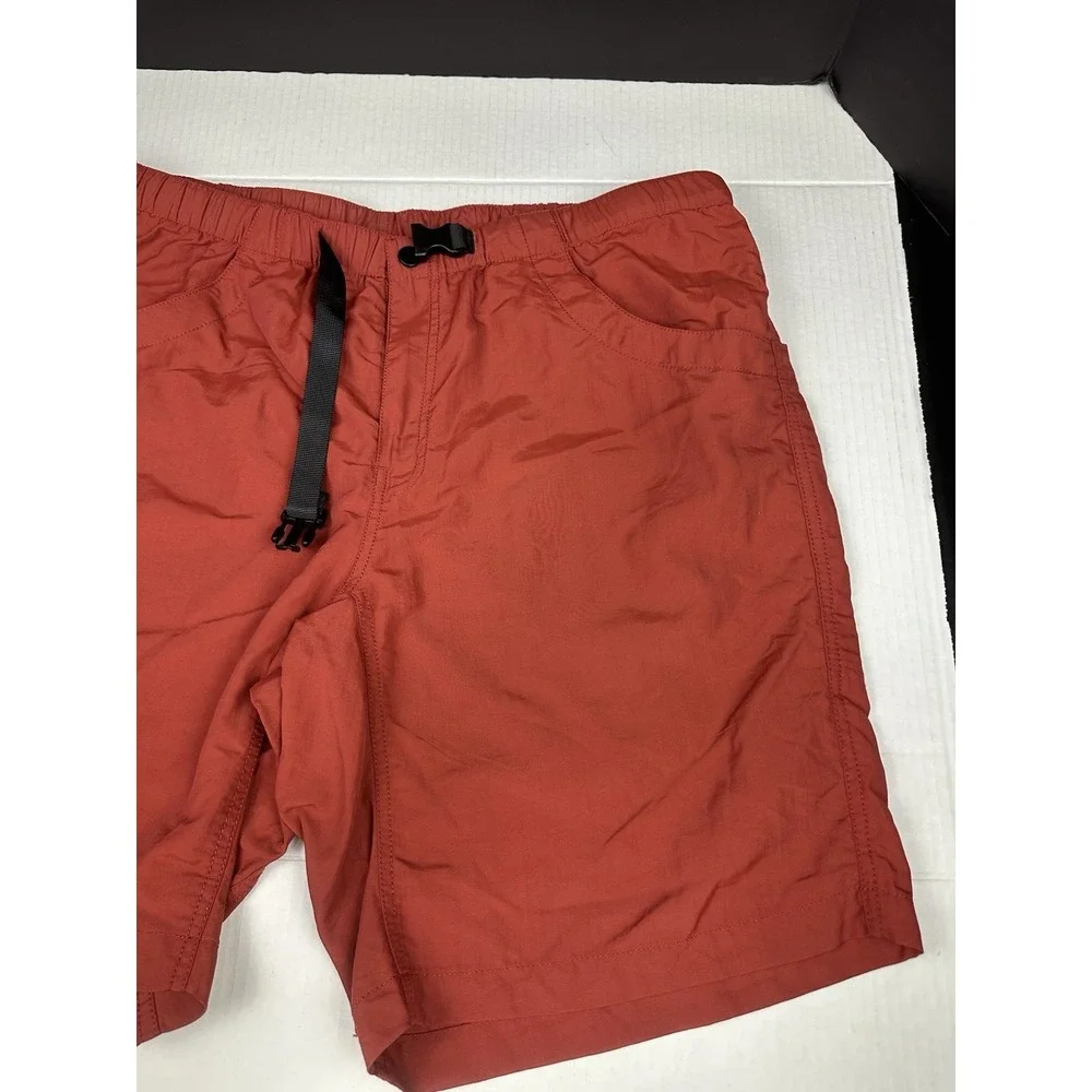 KAVU Belted Hiking Shorts Red (rust Color) Mens XL Elastic Quick-Drying